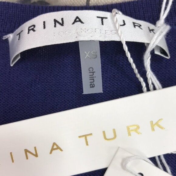 🎁 Trina Turk Merino Wool Fringe-Trim Sweater - Picture 4 of 7